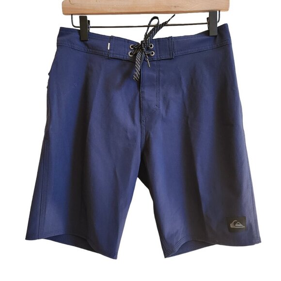 Quicksilver Highline SurfSilk Men's Navy Blue Swim Board Shorts Sz. S - Picture 1 of 8